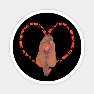 DAMASCUS GOAT HEART Magnet